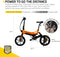 Swagtron EB-7 Elite Plus Electric Bike with 7-Speed Gear Shift