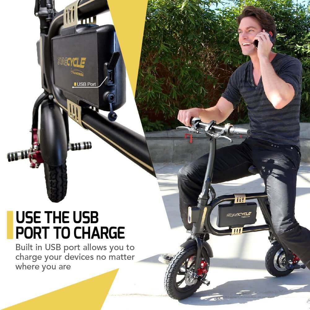 SWAGTRON SwagCycle Envy EBike Folding Electric Bicycle Swagtron India