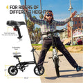 Swagtron SwagCycle EB-5 Lightweight Aluminum Folding Electric Bike with Pedals