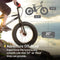 Swagtron EB-6 Electric Bike - 7 Speed Shimano SIS Shifting Built for Trail Riding