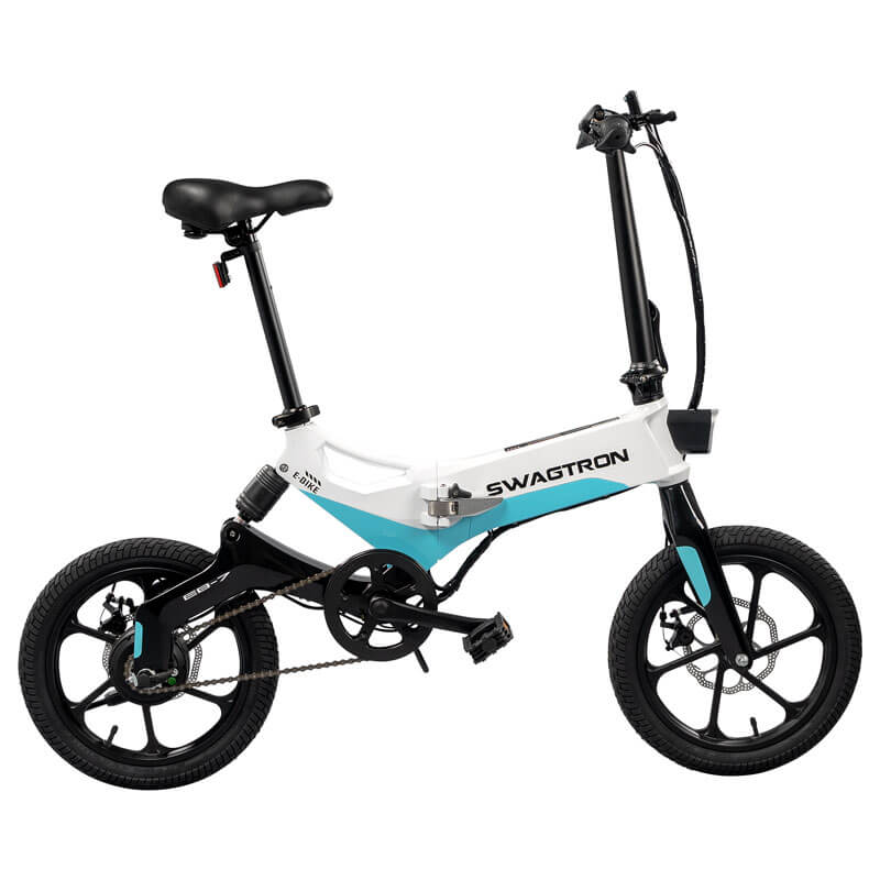 SWAGTRON SWAGCYCLE EB7 Elite Electric Bike, Folding Commuter EBike